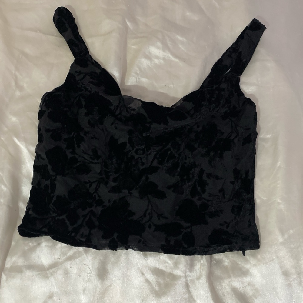 Princess Polly Black Floral Cami